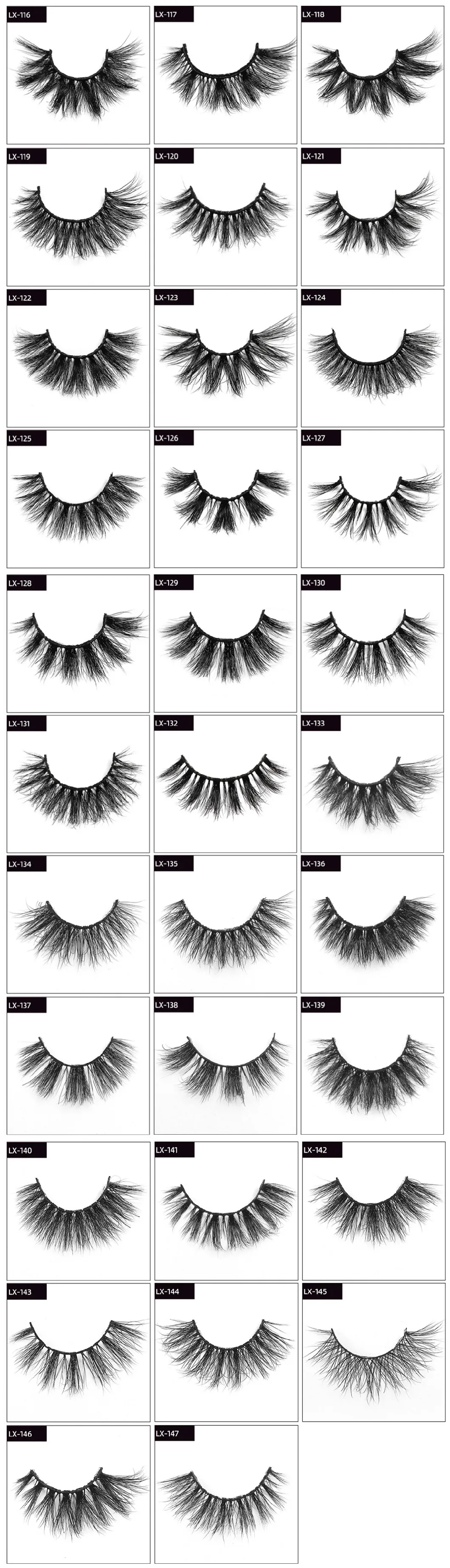 5D Mink Eyelashes 100% Fur Material Lashes Hand Made Eyelash 5D-18