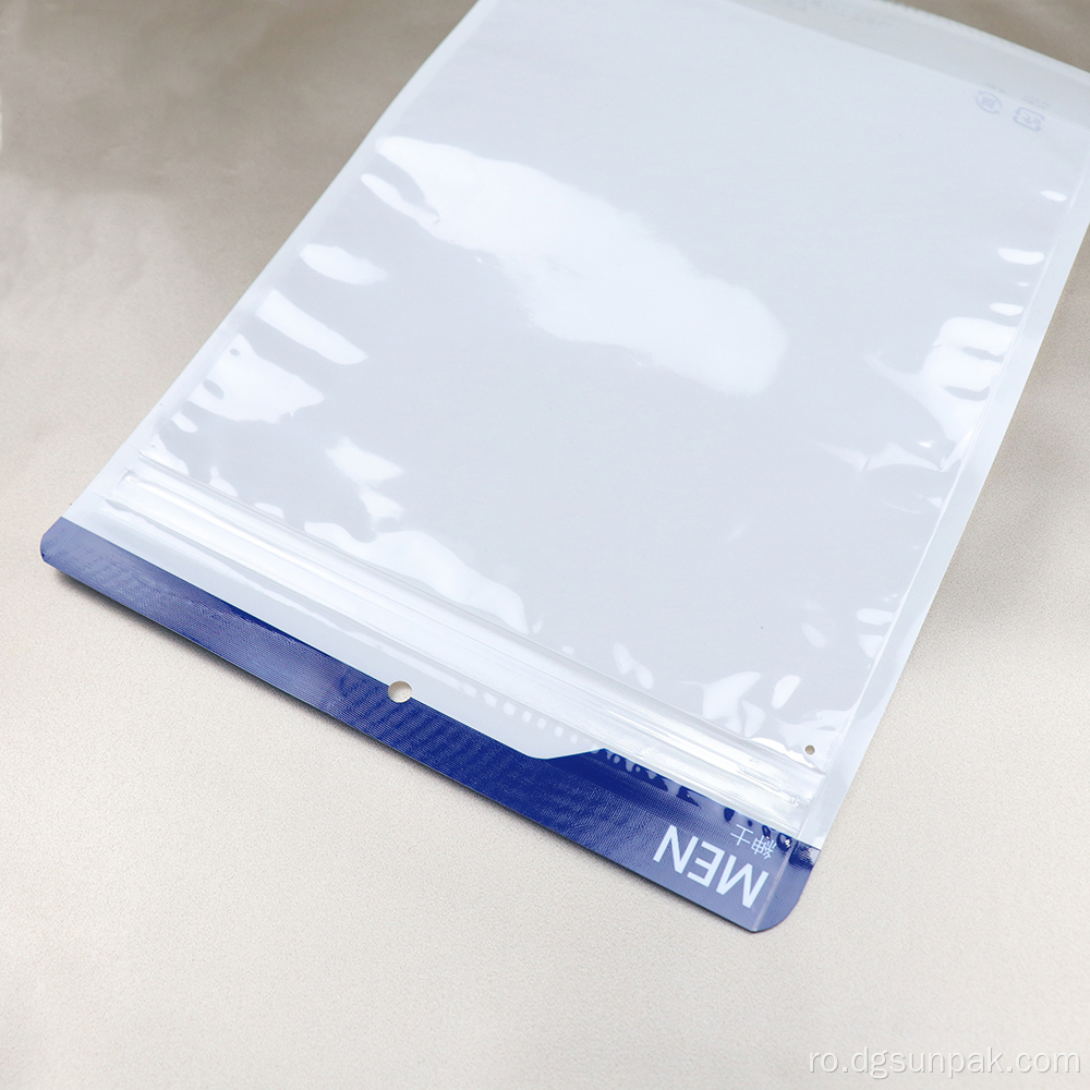 Pungi de plastic cu fermoar înghețat cu fermoar pound mylar