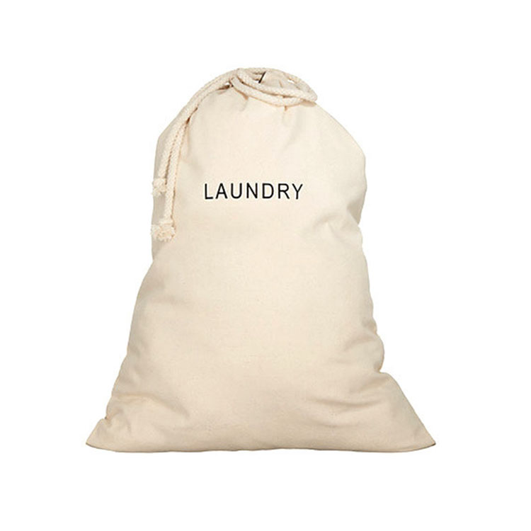 Wholesale custom printed logo extra large easy to carry cotton heavy duty laundry bags