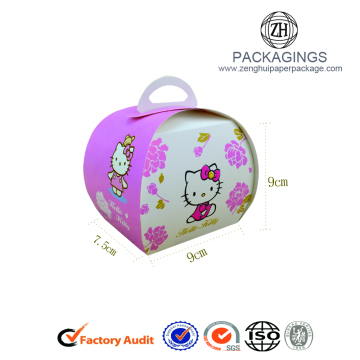 New design small foldable paper cupcake box