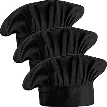 Chef Hat with Logo - Adjustable Band for Restaurant Kitchen Cooking