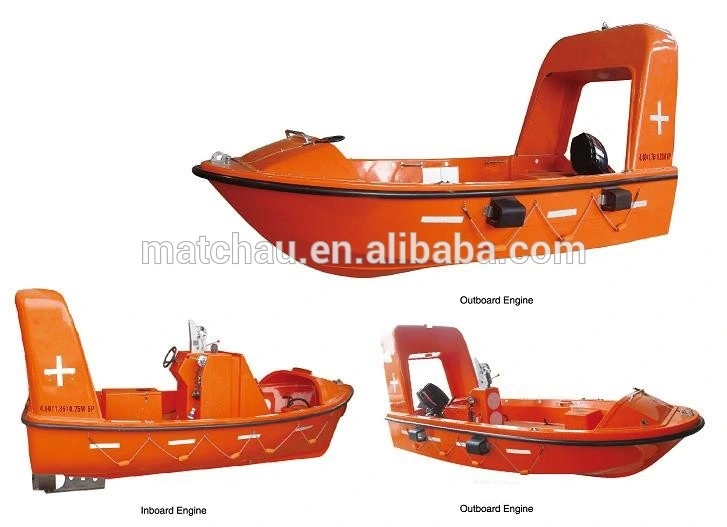 1450kg FRP Rescue Boat Free Fall Lifeboat