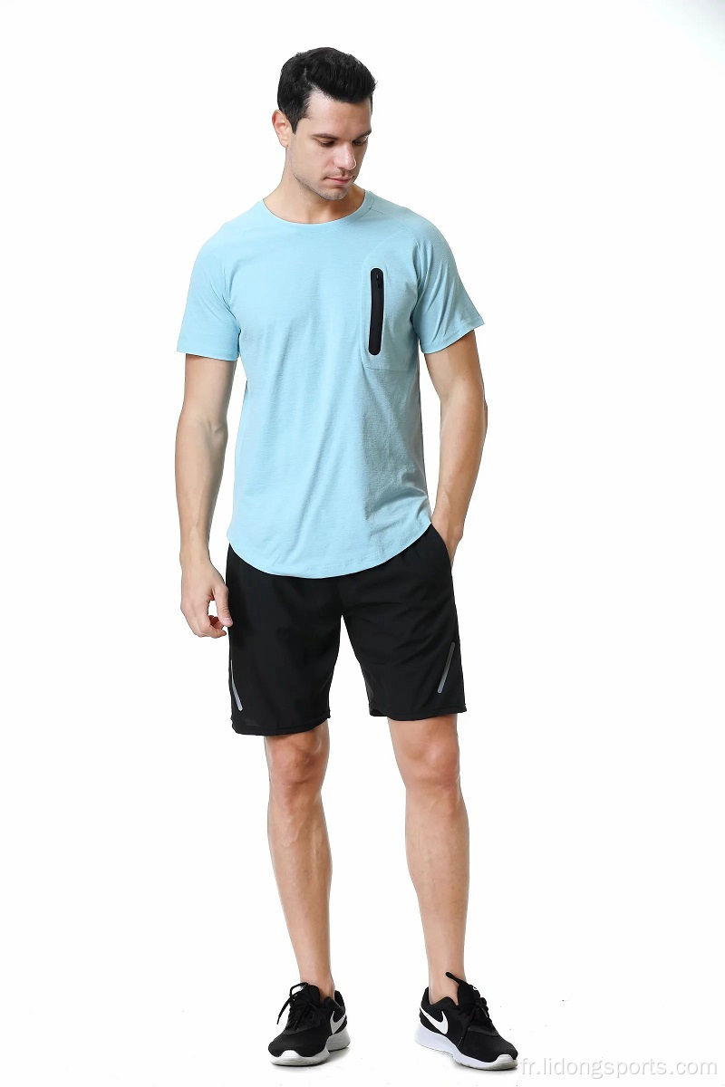 T-shirt à manches courtes respirantes du nouveau style pour hommes