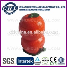 Orange shape promotion polyresin toothpick holder