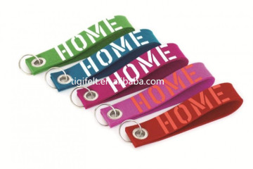 polyester felt key chain