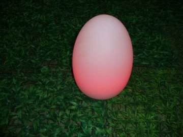 Rechargeable LED Egg-shaped lamp