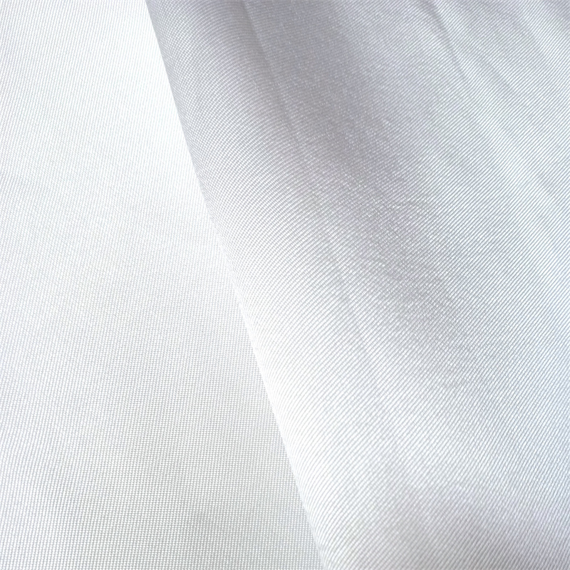 Factory Pure Couleur blanc Twill Mikado Satin Tabrics