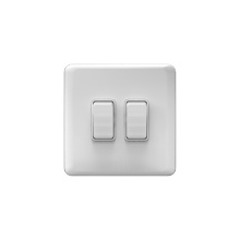2Gang 1Way Light Switches British wall switch
