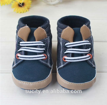 lovely lace fabric baby boy sports shoes with lace