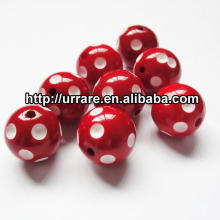 Chunky Polka Dot Resin Beads