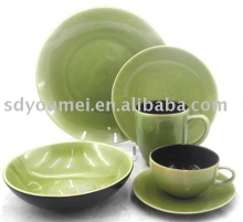 reactive stoneware dinnerware set