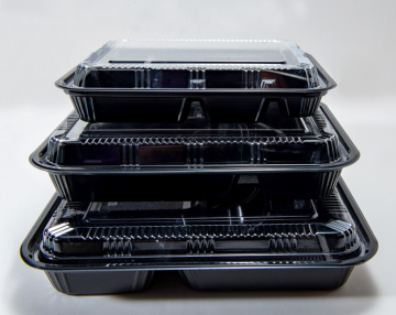 Plastic bento box for takeout