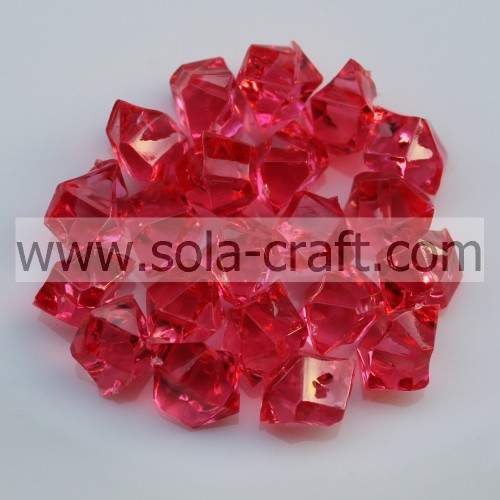 Colorful Clear Acrylic Small Stone Beads For Decoration