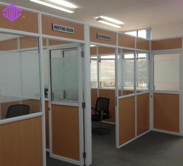 half glass wall office partition