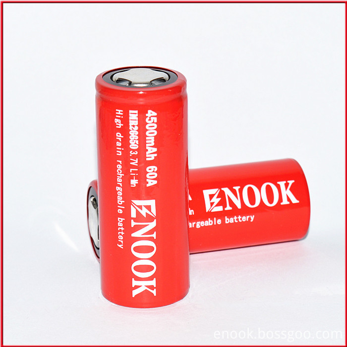 Original Hot Sale Enook 26650 60A Battery