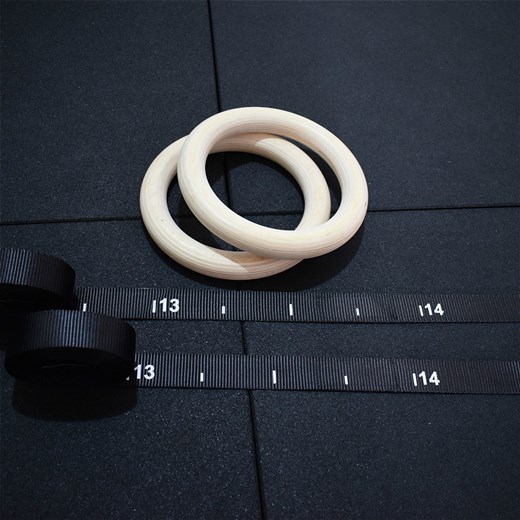 Gymnastic fitness training wooden Gym rings