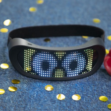 Magic Bluetooth Luminous Glasses: APP-Controlled LED Party Glasses with USB Charging