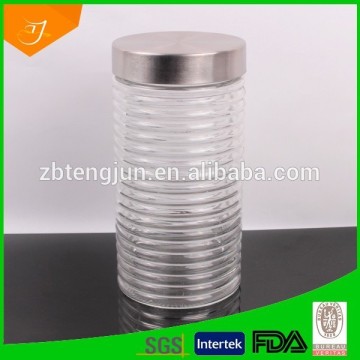 food storage glass jar,clear mason glass jar with metal lid