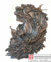 Stainless Steel Hotel Metope Sculpture