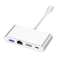 USB C HUB Mit HDMI RJ45 Ethernet