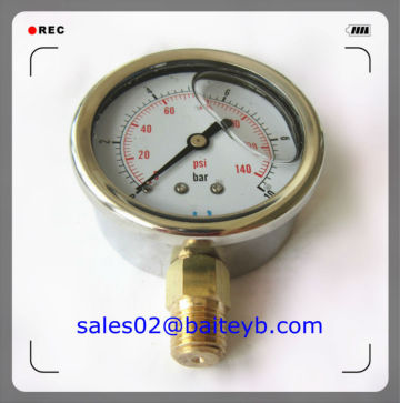 Normal air oil pressure gauge,NPT