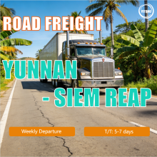 Road Freight from Yunnan to Siem Reap, Cambodia