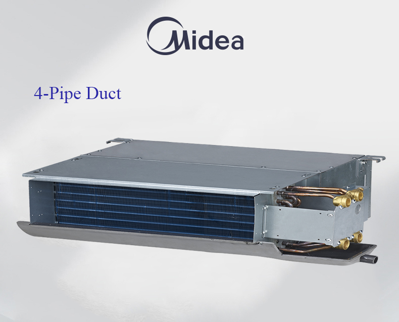 Midea CE Certification flexible chilled water fan coil unit AC-4-Pipe Duct