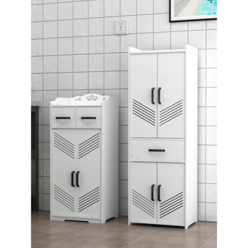 Floor Multifunction PVC Storage Cabinet for Kitchen