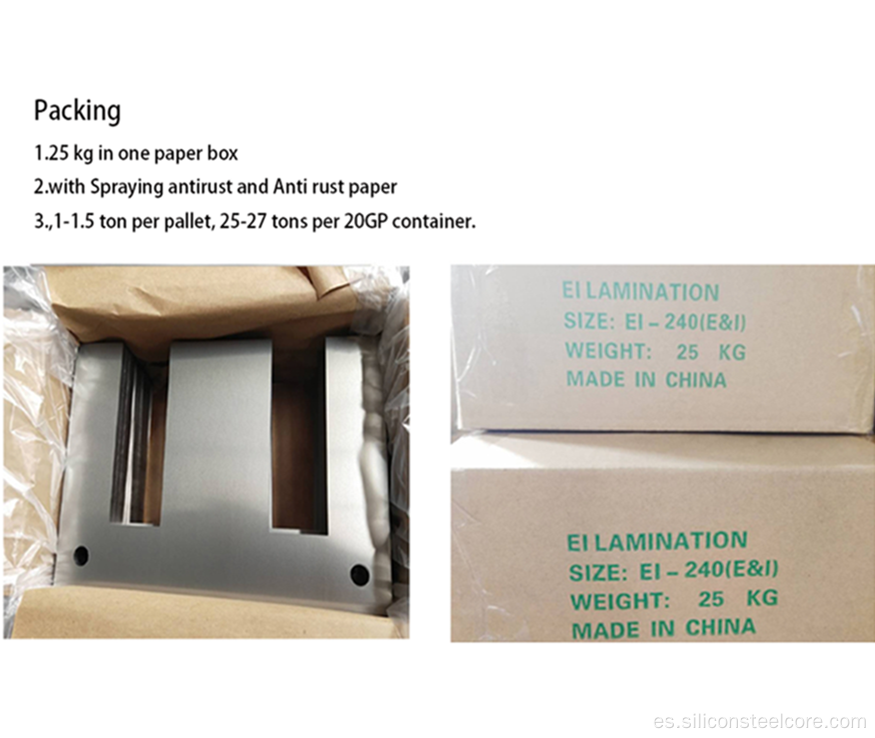 Ei Lamination de 16 mm