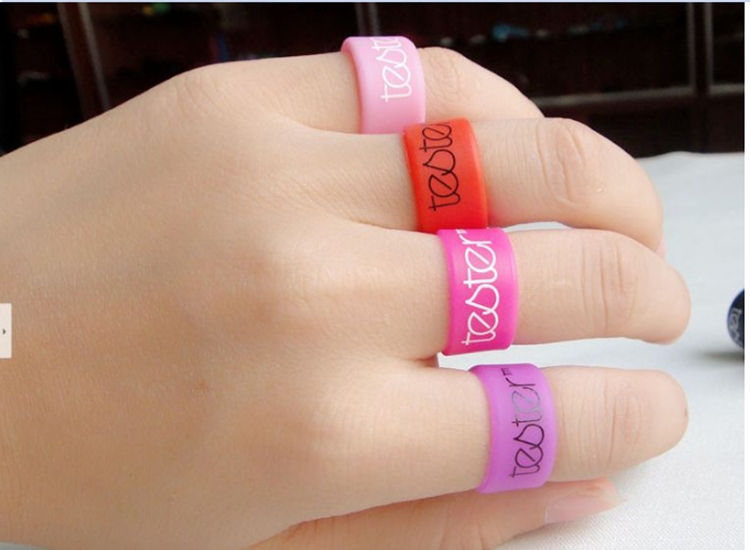 Wonderful Color Silicone Finger Ring Printed Wedding Rings