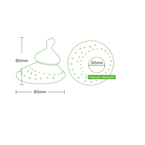 Bouclier de mamelon de qualité alimentaire personnalisé allaitement