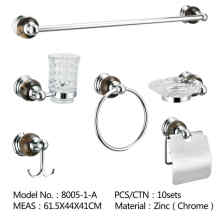 Black Zinc Alloy Towel Hanger Bathroom Accessory