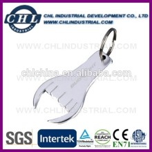 Aluminum reusable bottle opener key ring