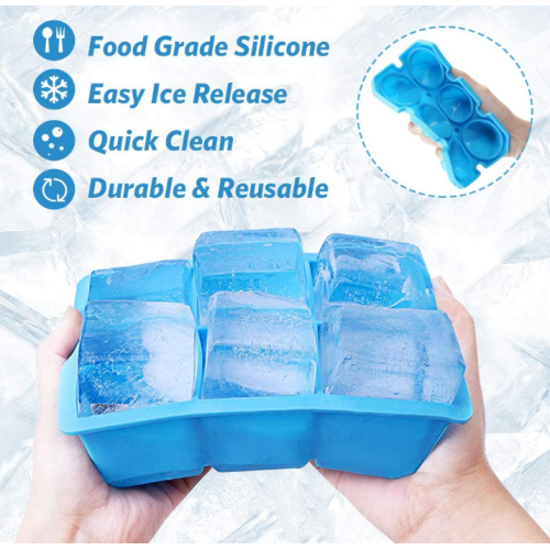 Food-Grade Herbruikbare Silicone Ice Cube-trays