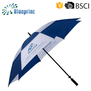 Customized manual fiberglass golf umbrellas with logo