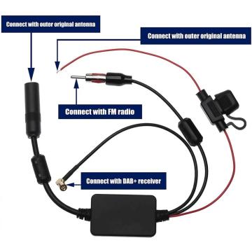 DAB Car Radio Amplifier DAB Car Antenna