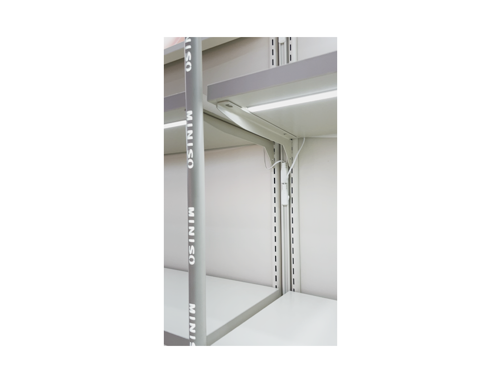 LED Işıklı Çift Taraflı Mağaza Gondol Rafı x LED Lighted Double-sided Store Gondola Rack x