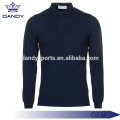 Groothandel droog fit golfshirt met lange mouwen