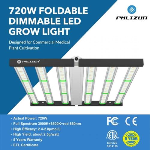 Phlizon 720W LED wachsen Licht 6 Bars