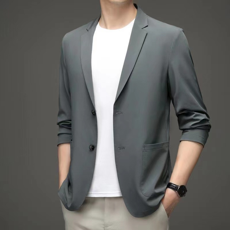 Летняя мужская однобортная солнцезащитная куртка Summer Men's Single Breasted Sun Jacket