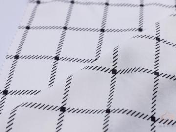 100% Rayon Check Print Fabric