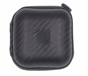 High-end protective mini pu earphone carrying case with zipper