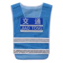 Bule Warning traffic mesh safety refelctive vest