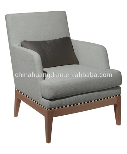 popular french oak armchair fabric cushion armchair HDAC887