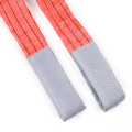 5 Ton Capacity 5M Or OEM Length 150MM Width Lifting Cheap Price 5T Webbing Sling Belt Red Color Safety Factor 8:1 7:1 6:1