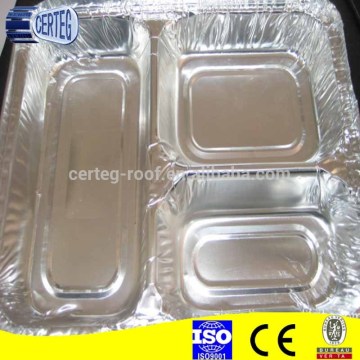 partition aluminum foil food casseroles container