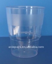 transparent inflight plastic cup
