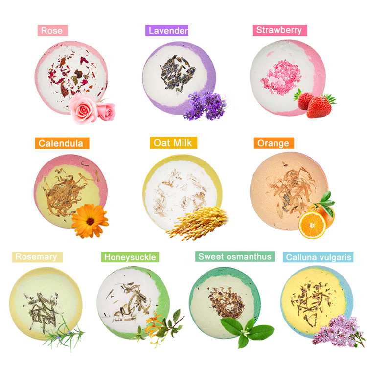 Nature's Beauty Lavender Chamomile Sleep Bath Bomb Gift Set Multi-Pack- Luxury Fizzy Relax Spa Bomb