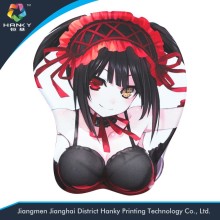 Sexy Girl Breats Gel Wrist-rest Silicon mouse pad,sexy photo girl breast mouse pad