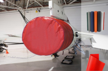 enviromental lightweight pvc free plane cover tarp material